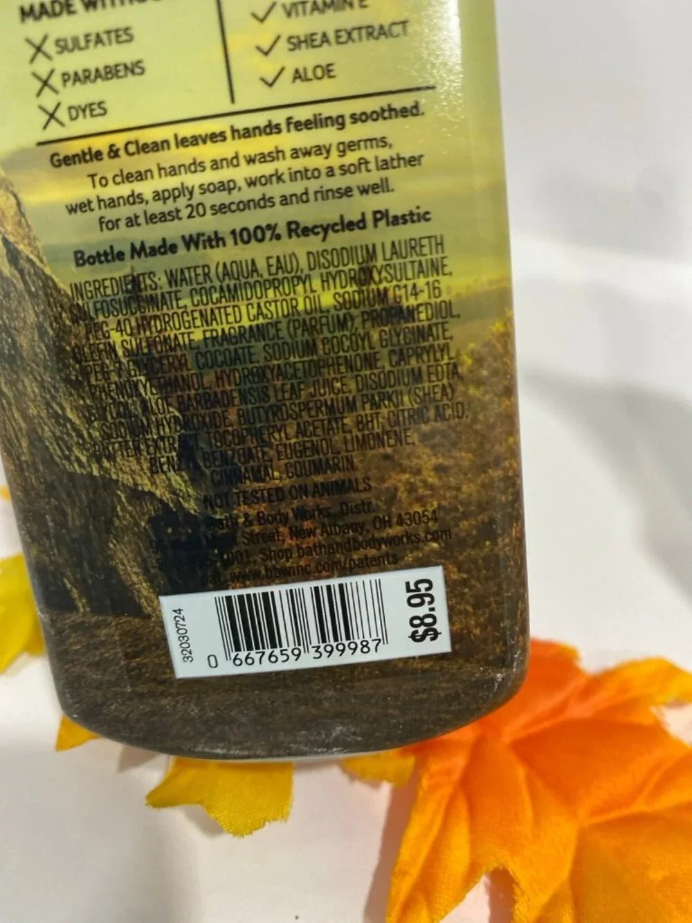 Fall & Autumn Gentle Foaming Hand Soaps Bath & Body Works X 3
